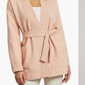 Faherty Hidden Hills Organic Cotton Tie Front Jacket